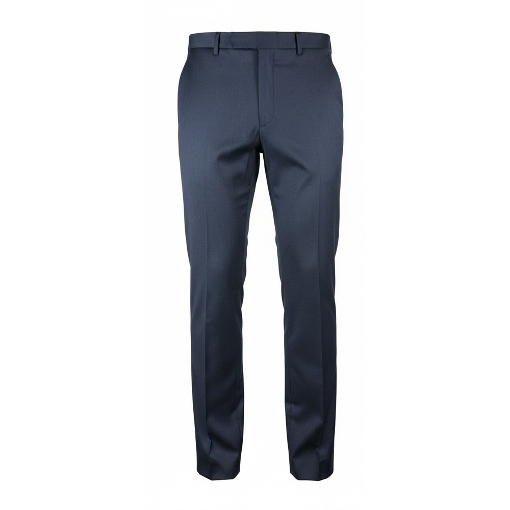 Travel Smart 36x30 Mens Dress Pants Navy Flat Front Stretch Waist NWT